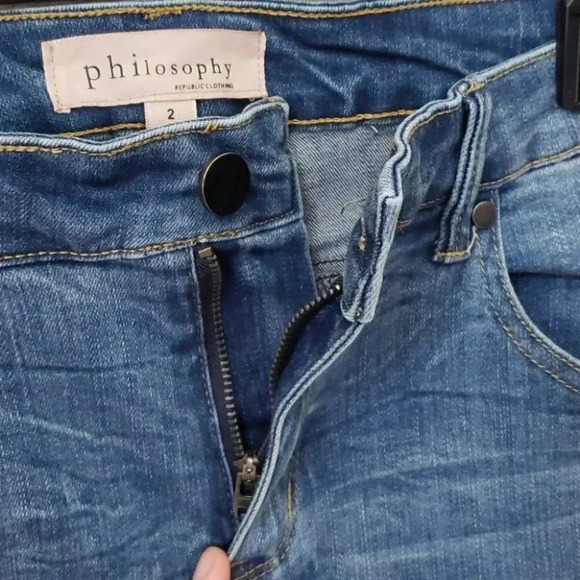 Philosophy Floral Embroidered Skinny Ankle… - Picture 12 of 14